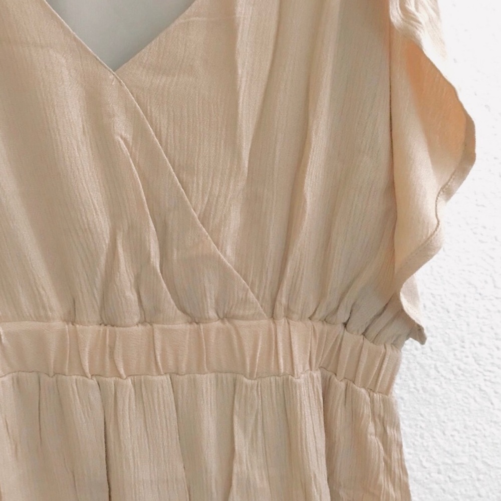 NUDE COLD SHOULDER MAXI DRESS - Picture 6 of 6